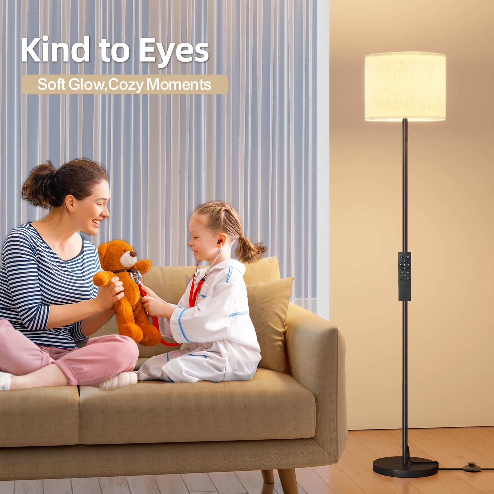 Keepsmile living-room lamp complements modern decor with a sleek silhouette.