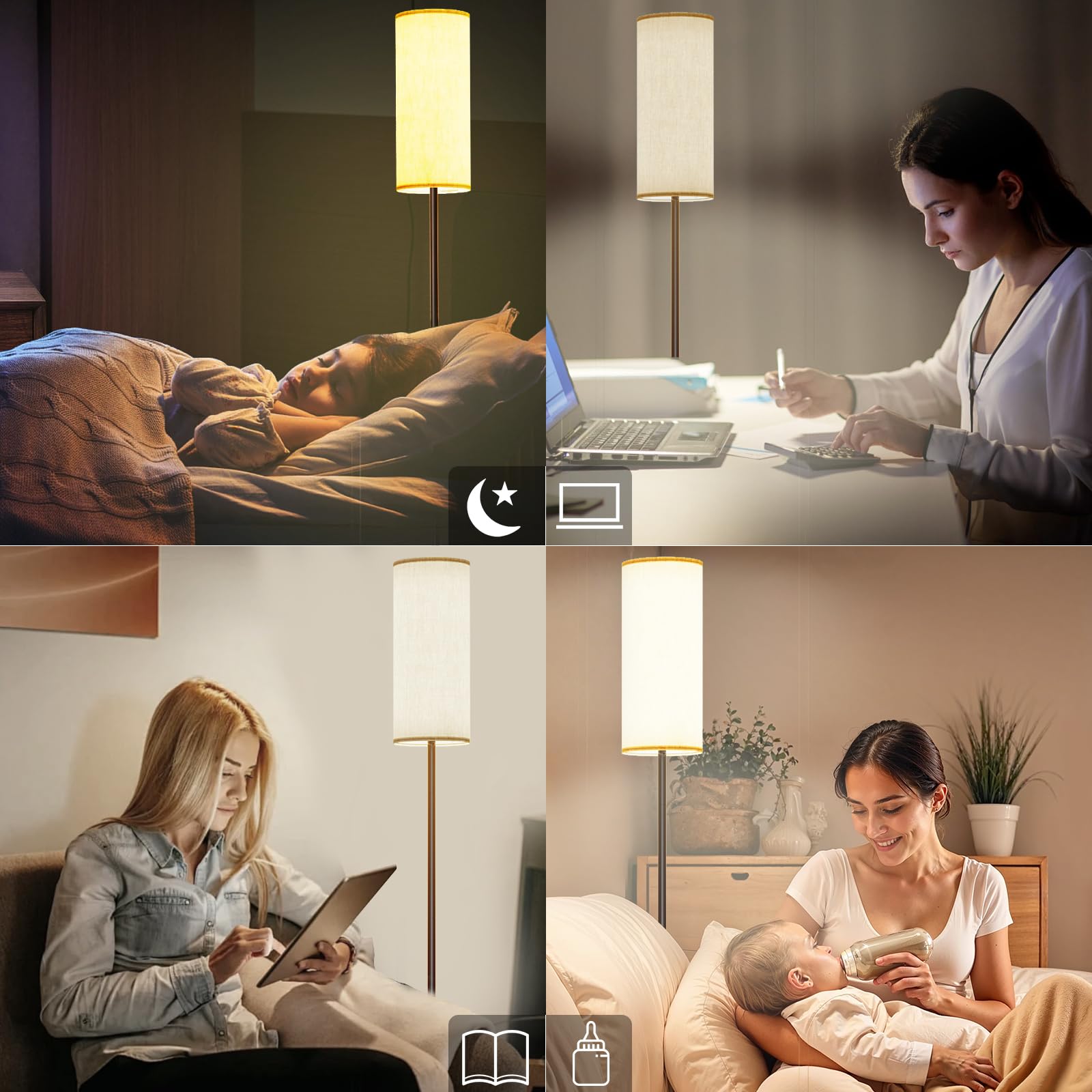 Keepsmile floor lamp suitable for bedroom seating and reading corners