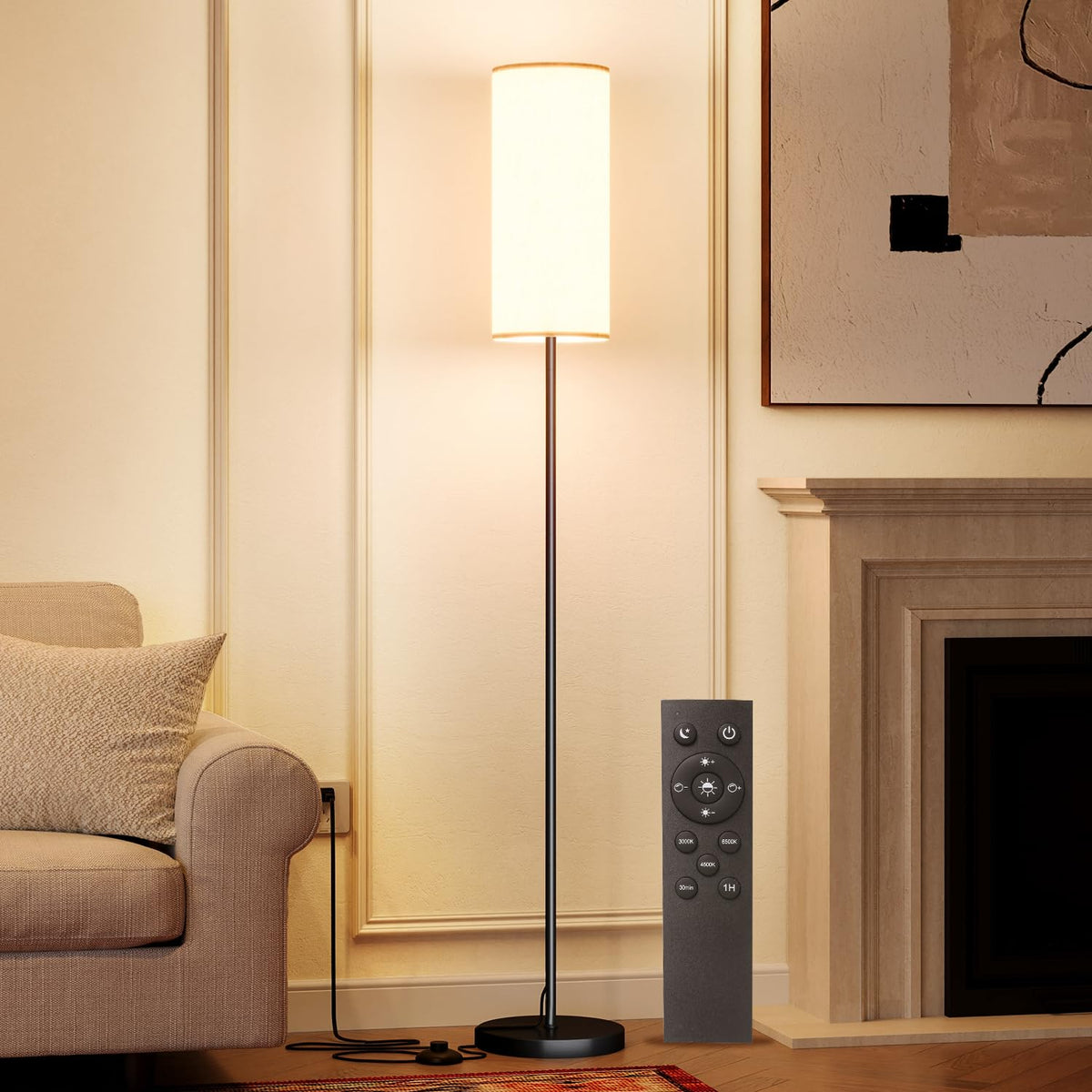 Keepsmile LED floor lamp with dimmable brightness for customizable ambiance