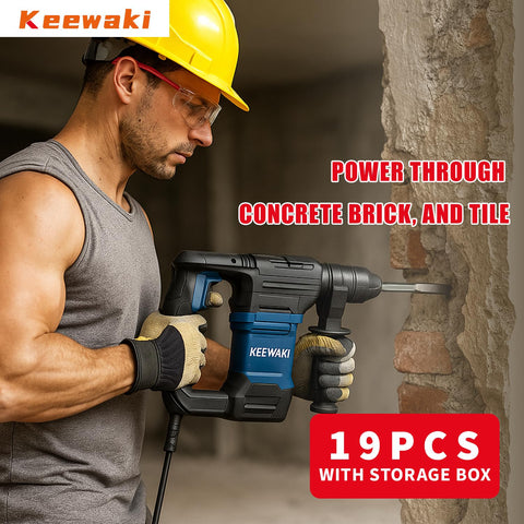 Keewaki concrete drill bits and chisels in brick and stone projects