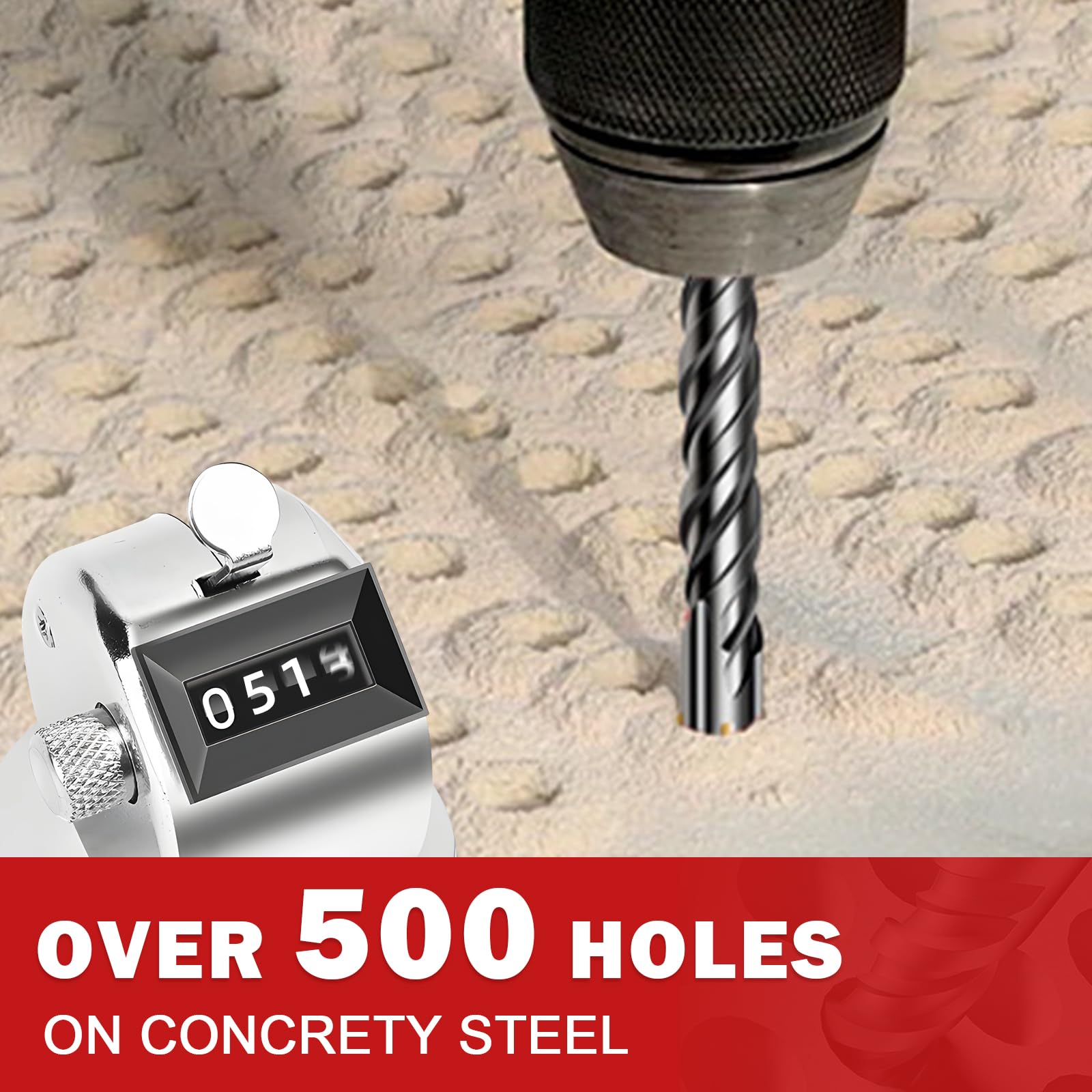 Keewaki masonry drill bits performing concrete drilling with strong, clean holes
