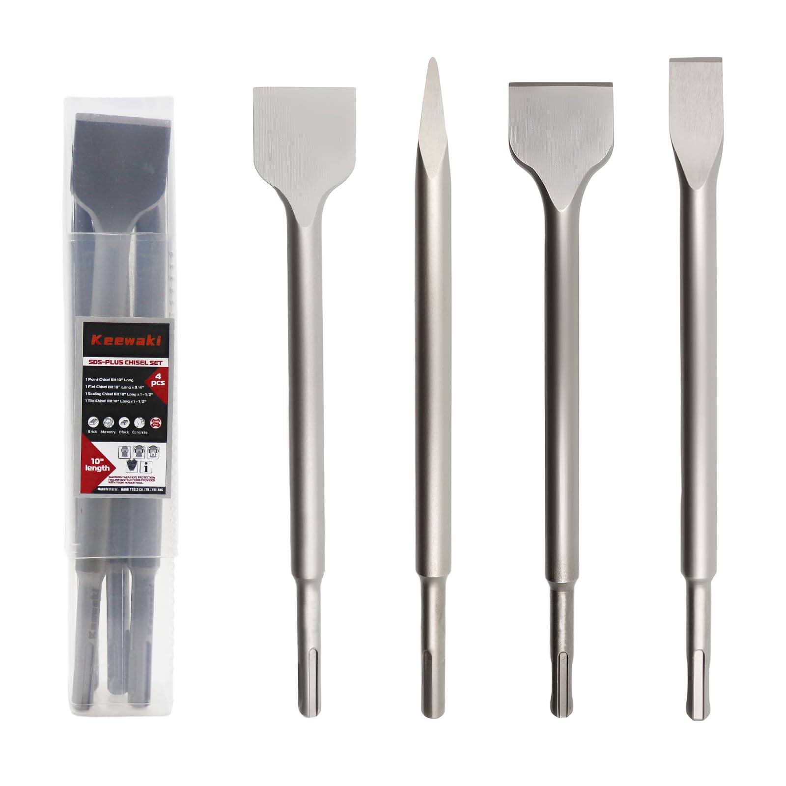 Keewaki flat 10-inch chisel for clean masonry cuts