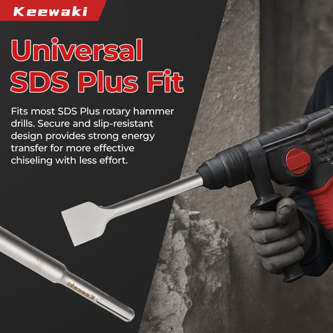 Keewaki SDS Plus shank compatible with most rotary hammers
