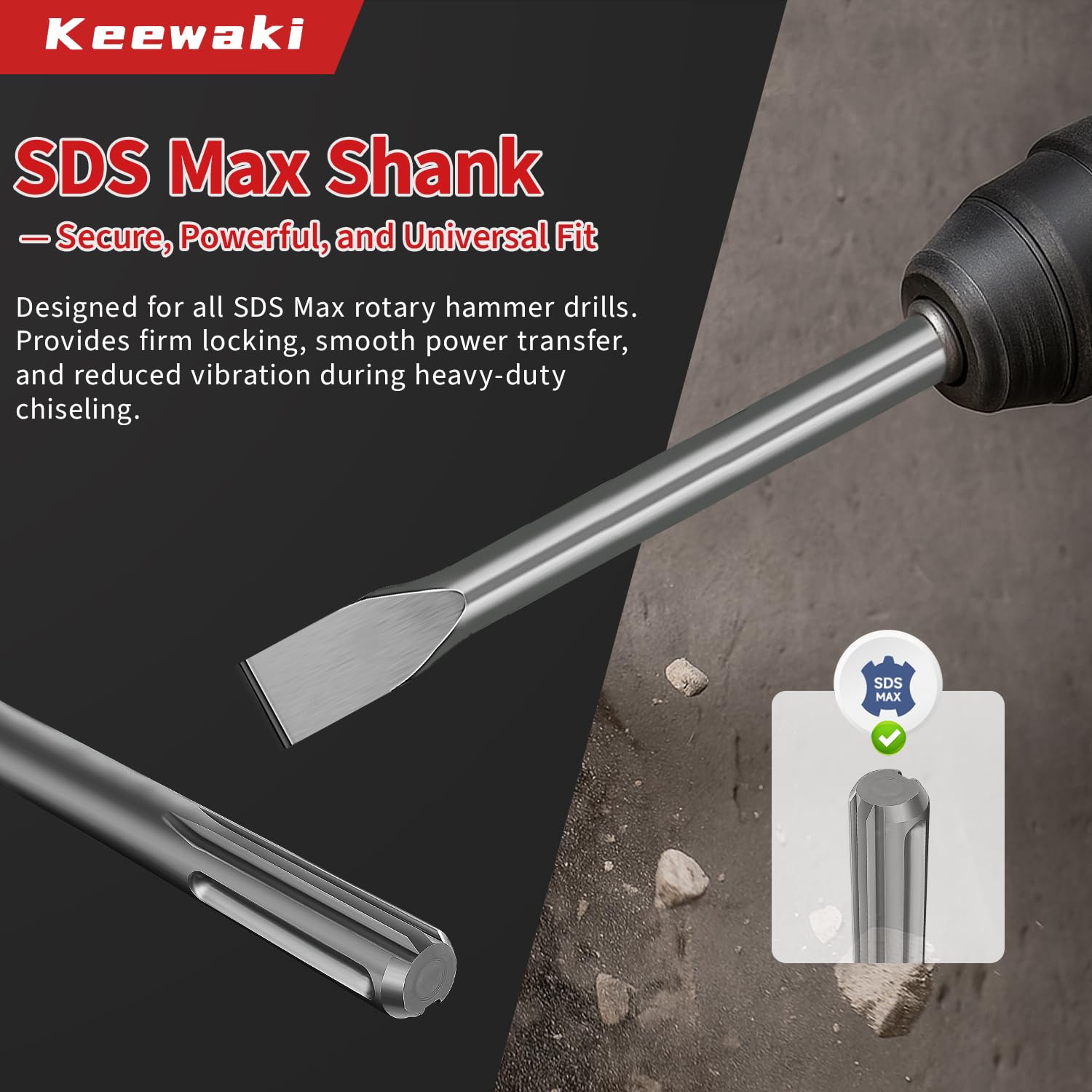Keewaki storage tube keeps chisels organized between jobs.