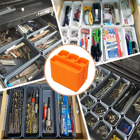 KeFanta 42-pack large tray offering roomy storage for larger fasteners