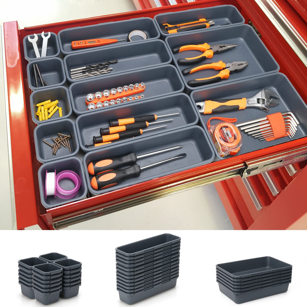 KeFanta tool tray organizers in-drawer setup for easy access.