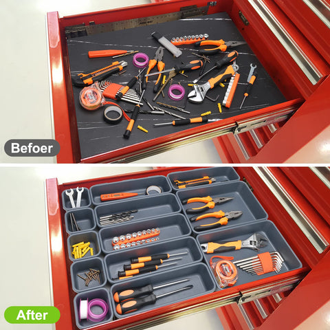 KeFanta interlocking trays enable customizable drawer configurations.