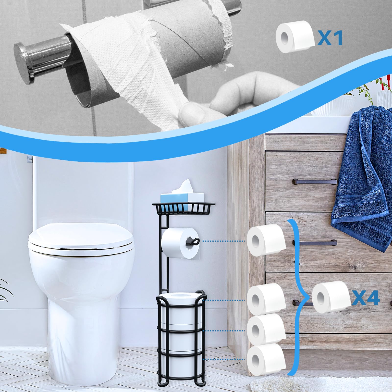 KeFanta shelf keeps air fresheners or sanitizer at eye level for quick access.