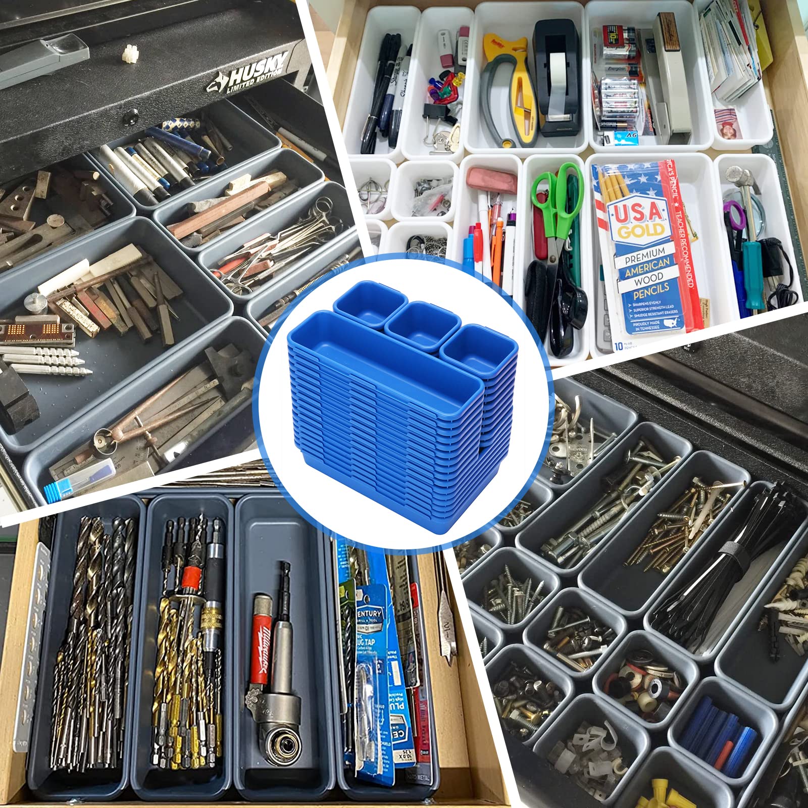 KeFanta tool tray dividers store fasteners neatly, reducing search time.