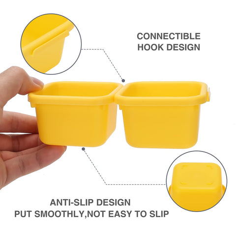 KeFanta workbench drawer organization in yellow for fast part retrieval