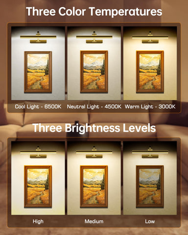 KEILAIMO remote and touch controls allow fast brightness and color adjustments