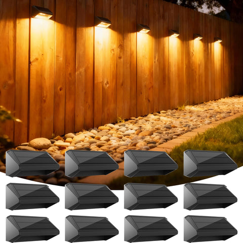 Keilaimo solar fence light pack-1 illuminates the fence line with consistent 100-lumen brightness