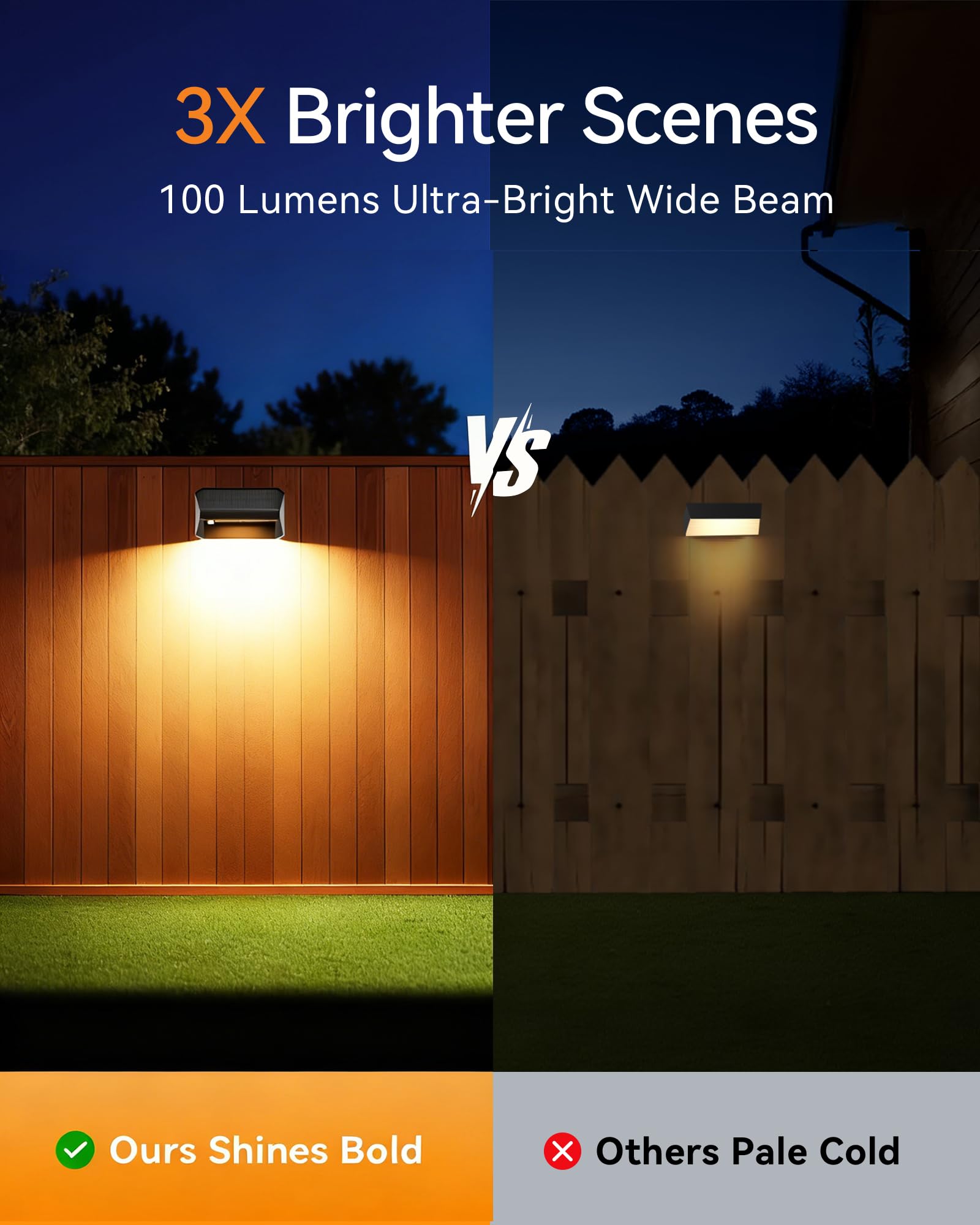 Keilaimo solar fence light pack-3 along a deck edge for warm dusk ambience