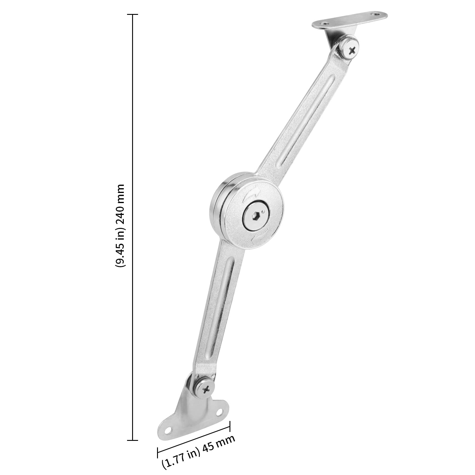 KEILEOHO hinge showing 75-90-110 degree opening for hands-free access.
