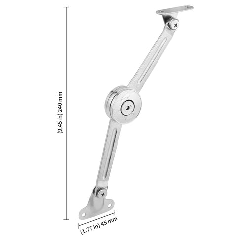 KEILEOHO hinge showing 75-90-110 degree opening for hands-free access.
