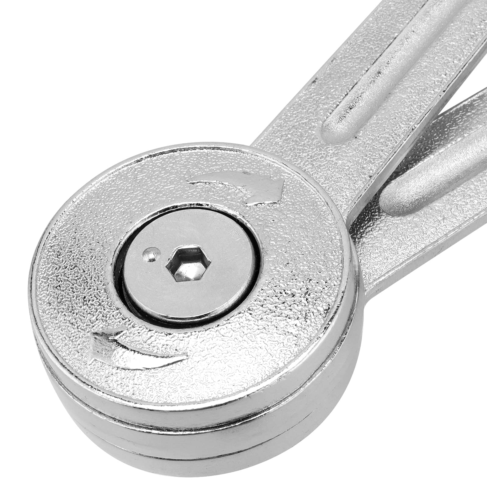 KEILEOHO zinc alloy hinges with matte silver finish resist rust and wear.