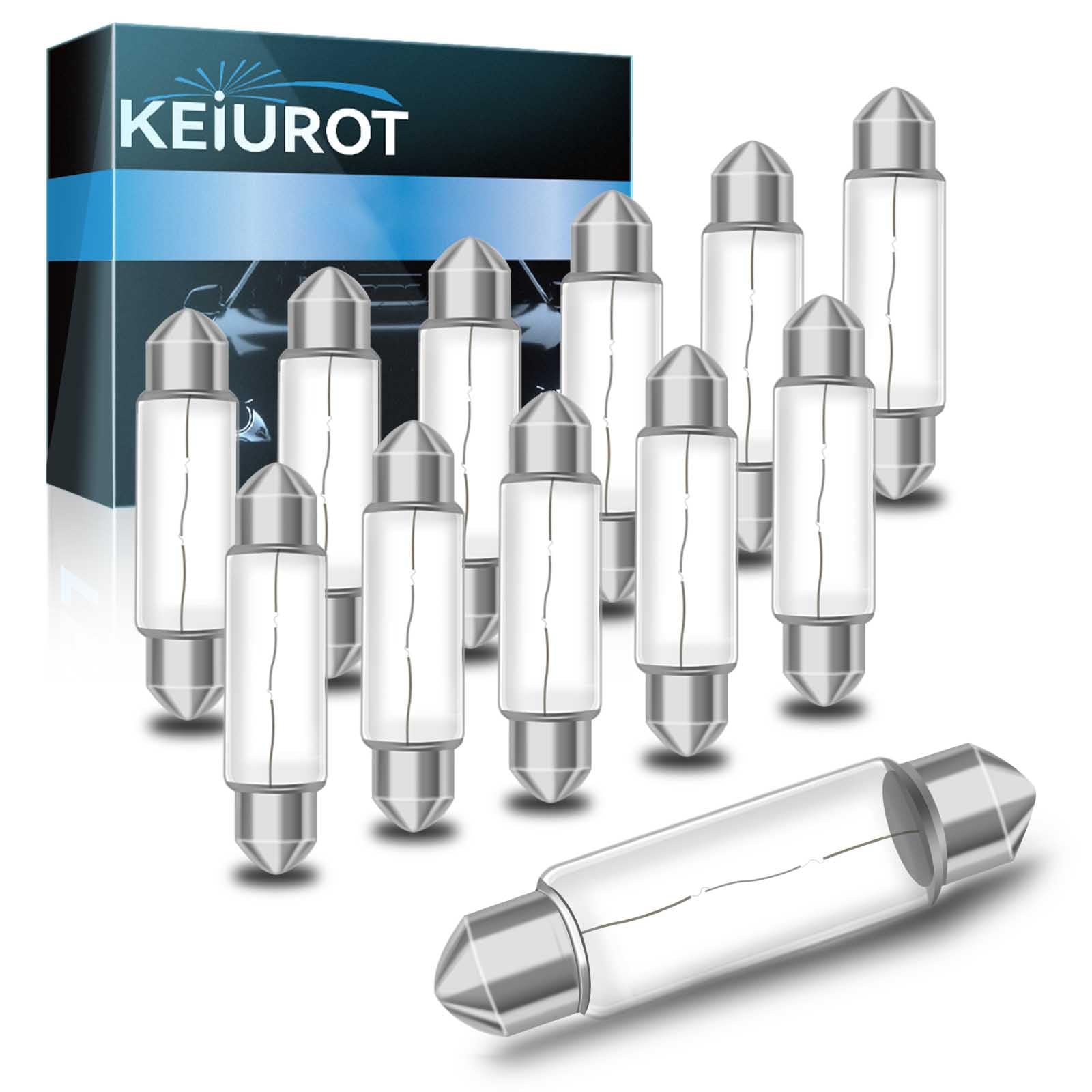Keiurot festoon 44mm 12V bulb for efficient under-cabinet kitchen lighting.