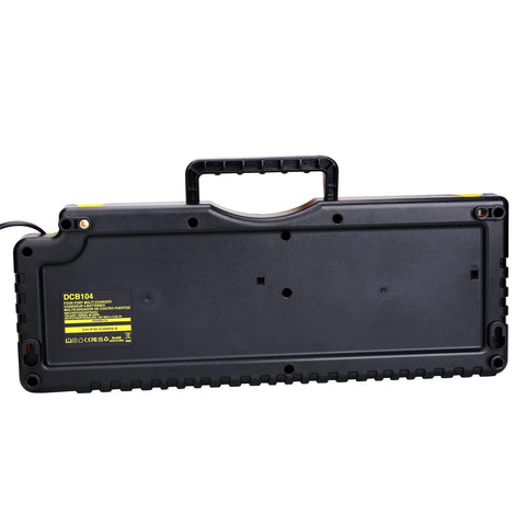 Kekepowtobat DCB104 compact desk setup keeps batteries organized