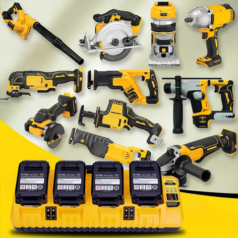 Kekepowtobat DCB104 compatible with Dewalt charging stations and rapid-charge systems