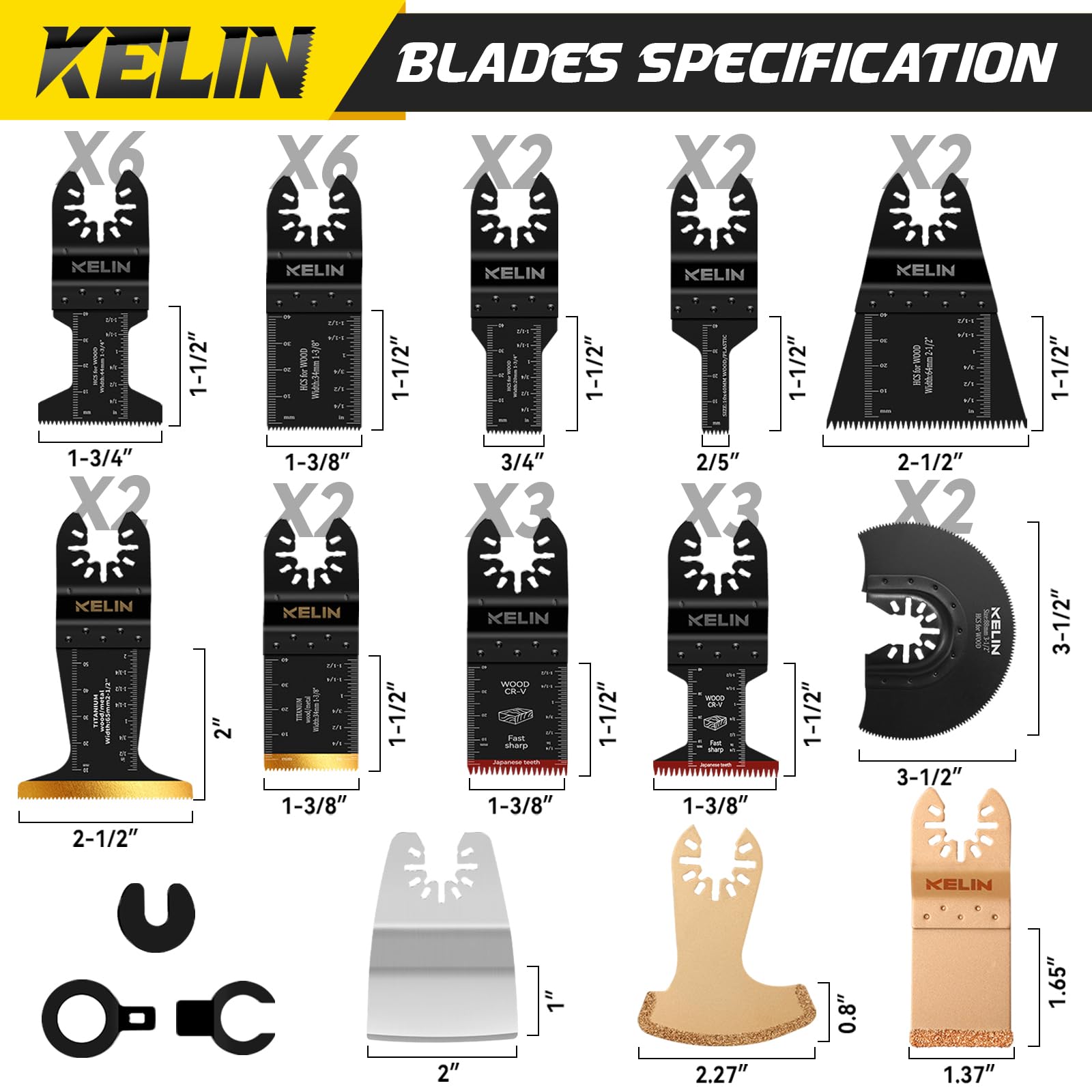 KELIN diamond grit blade for tile and hard-material grinding