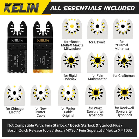 KELIN multitool titanium-coated metal blade for durable metal cutting