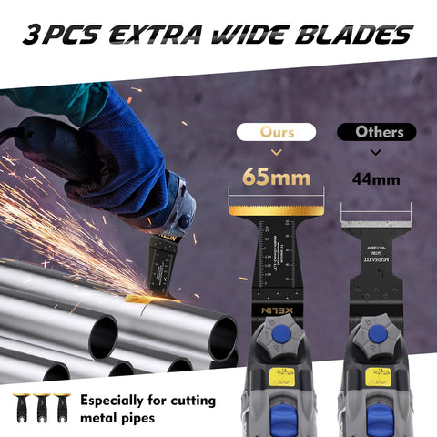 KELIN 45mm titanium blade for quick, clean wood shaping