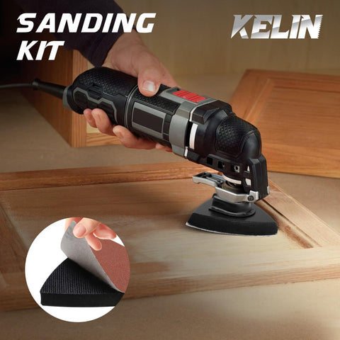 KELIN 5-grit sanding pads enable quick surface refinement