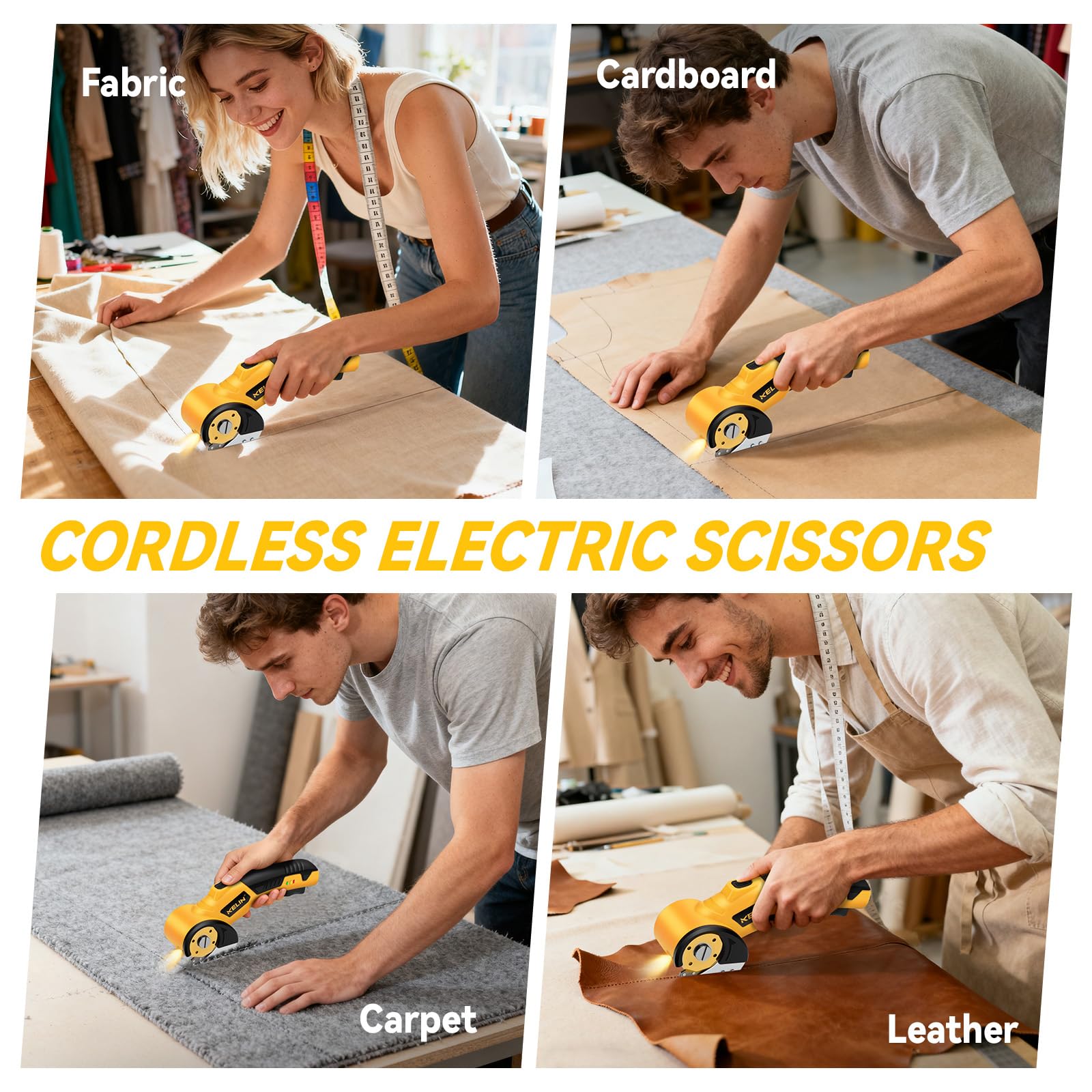 KELIN USB-C fast charge keeps you cutting quickly and efficiently.