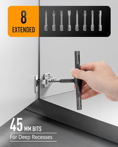 KELIN magnetic recharge slot keeps bits magnetized in the case