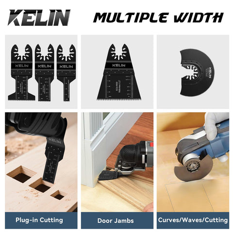 KELIN triangular sanding kit with multiple grits for wood refinishing