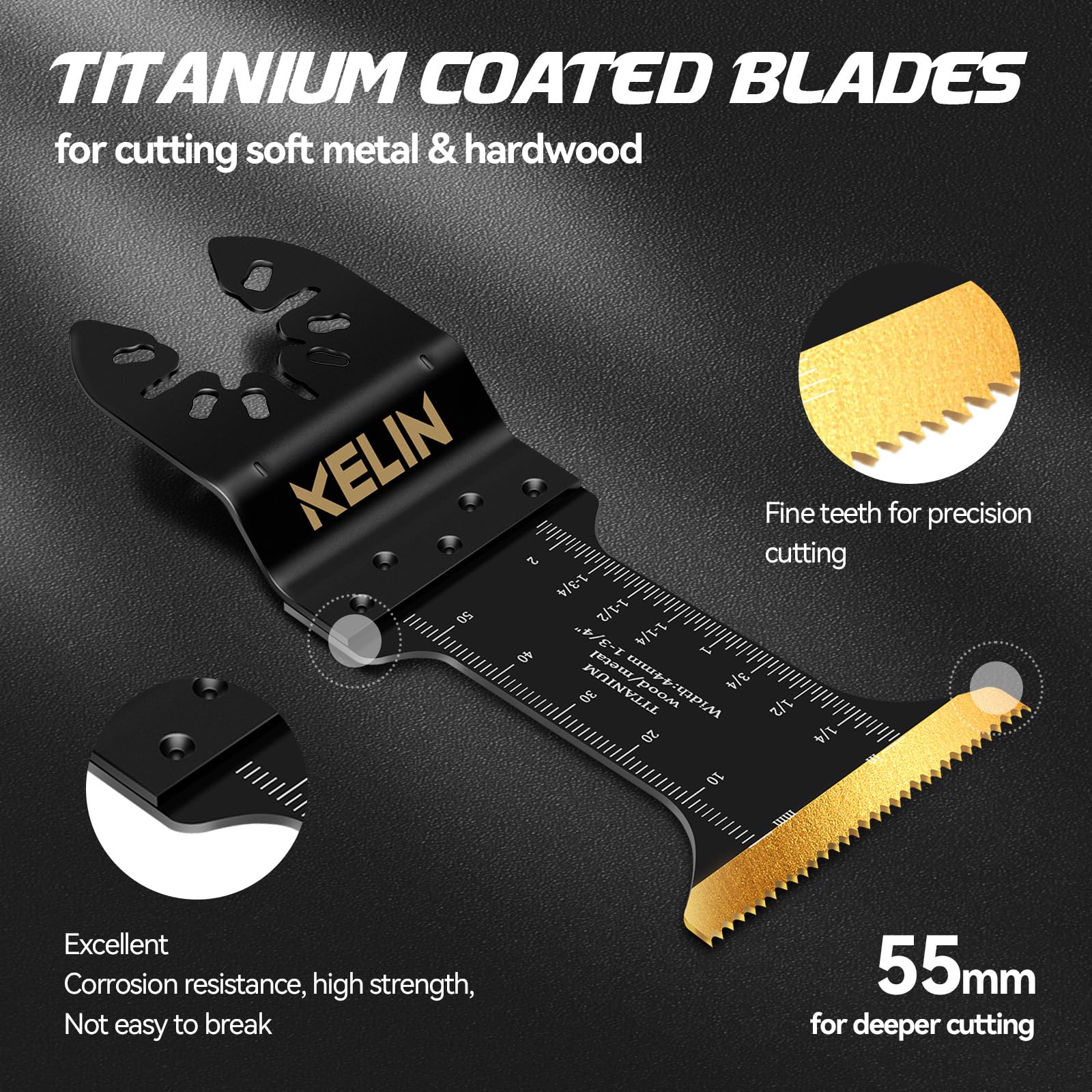 KELIN universal adapters fit most oscillating tools.