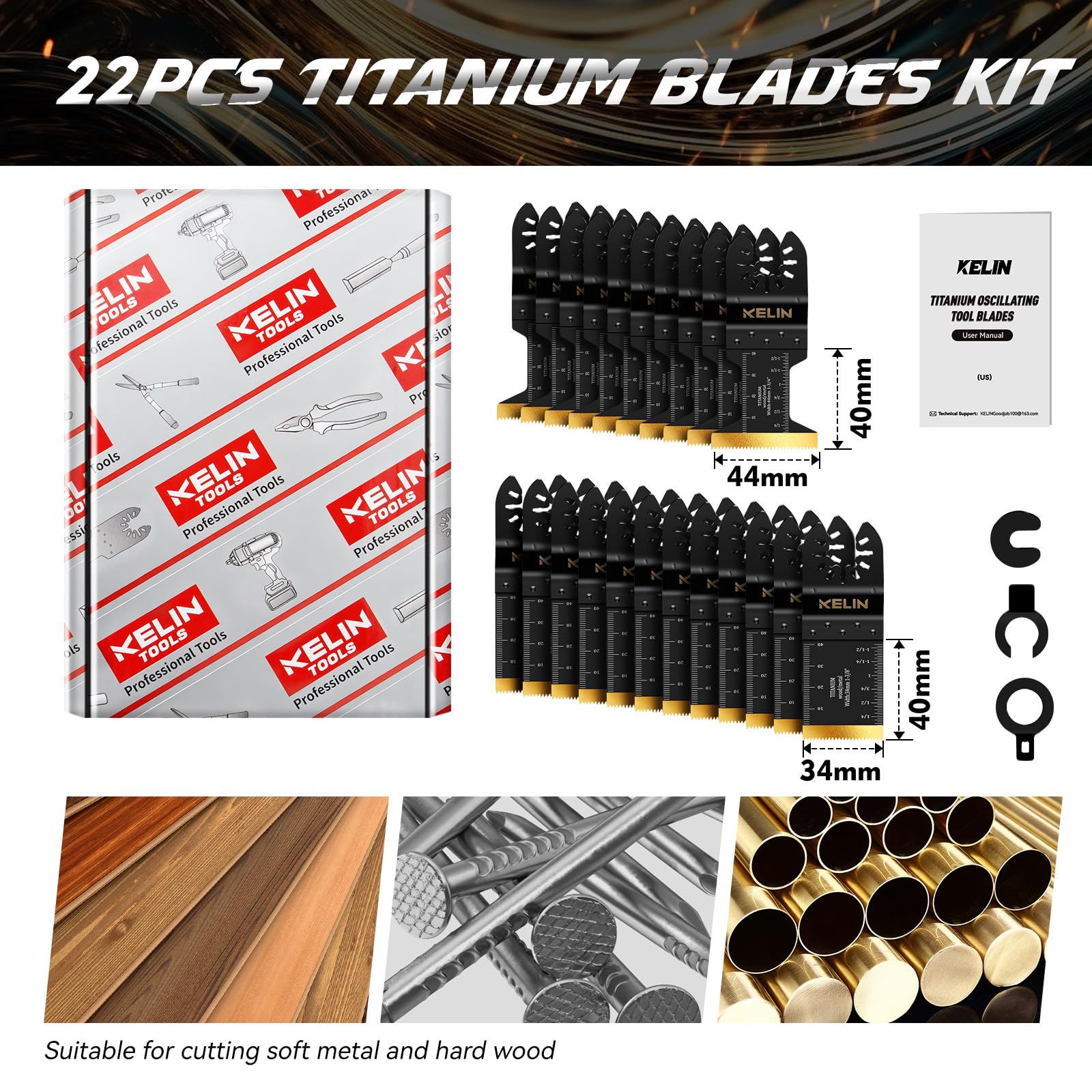 KELIN warranty and support promise reliable help for blade replacements and questions.
