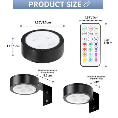 KELUOLY memory-function LED light remembers last color and brightness