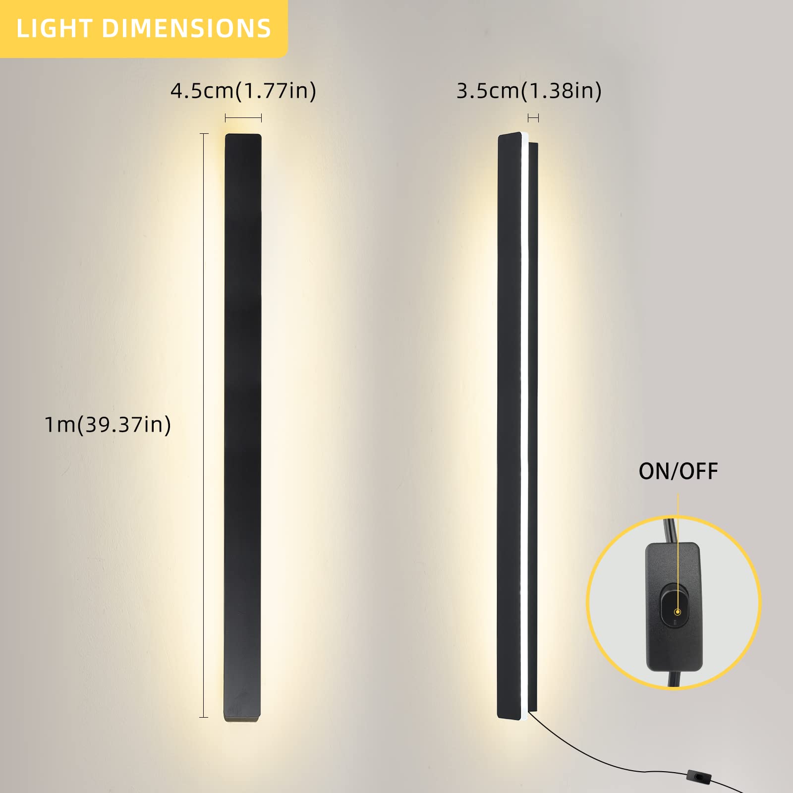 KELUOLY black matte sconce close-up shows frosted metal texture