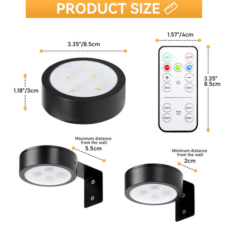 KELUOLY color temperature switch provides versatile ambiance options.