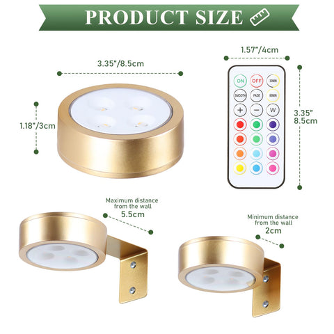 KELUOLY 13-color scheme cycle for dynamic gallery-style lighting of frames.