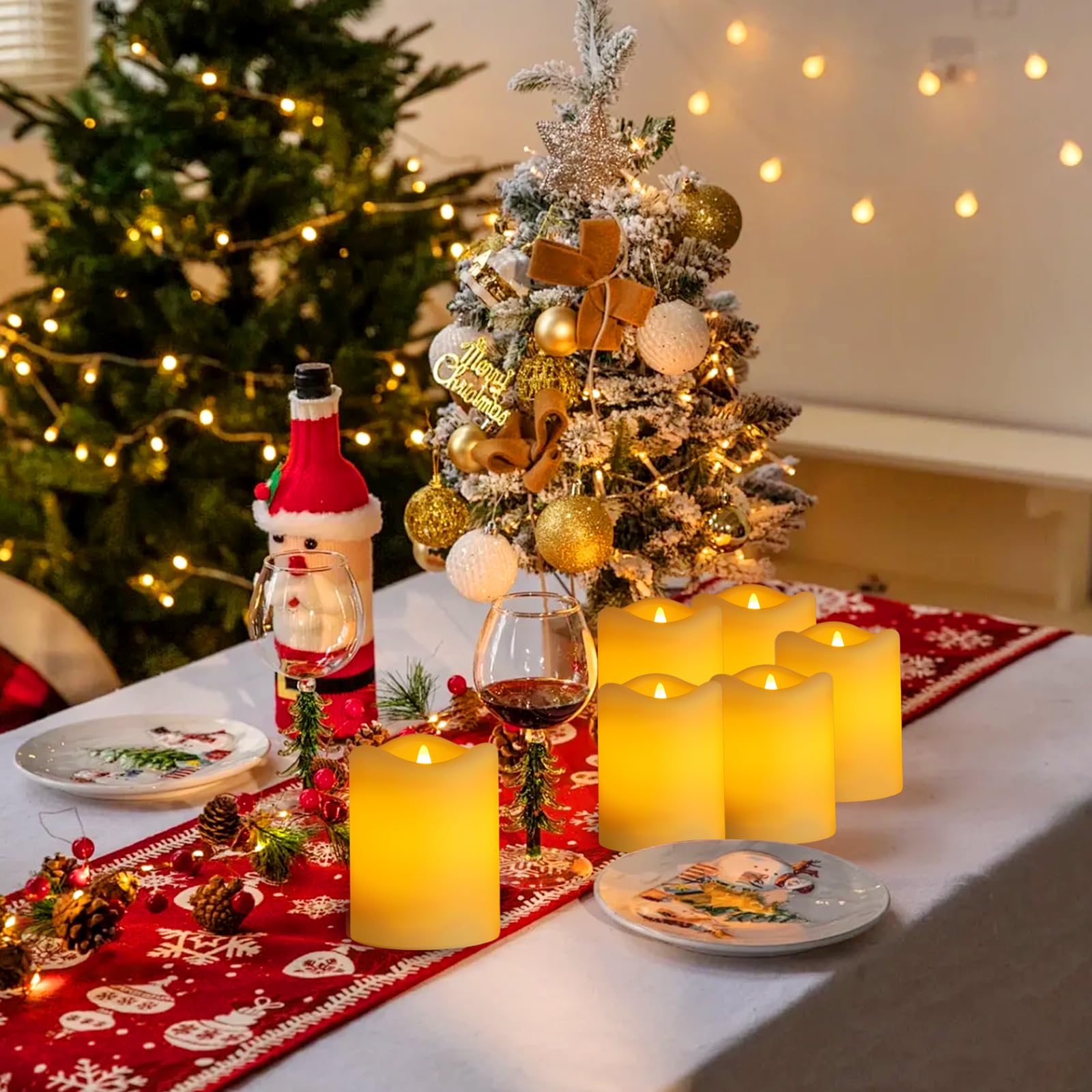 KelvinLux flameless LED glow offers warm ambiance without open flames.