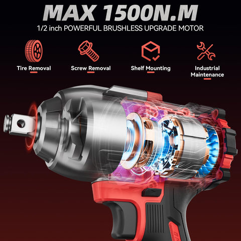 KELYEE upgraded brushless motor runs cooler and lasts longer.