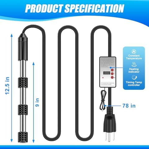 kemcar immersion heater in bathtub use delivering quick hot water