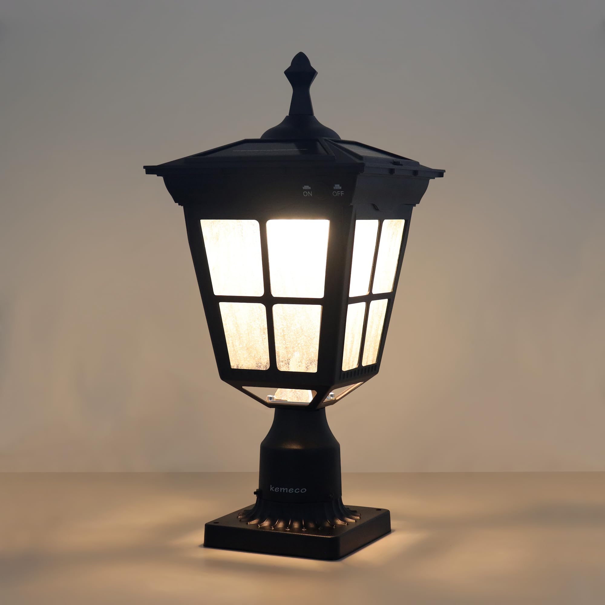 Kemeco ST4311AQ post light with dusk-to-dawn operation lights walkways automatically