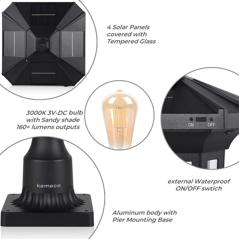 Weatherproof path light by Kemeco for durable outdoor illumination.