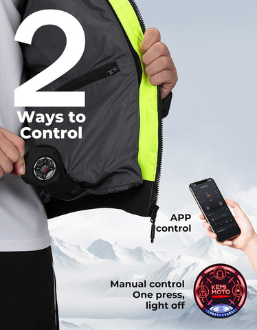 KEMIMOTO app control display for easy temperature and zone management
