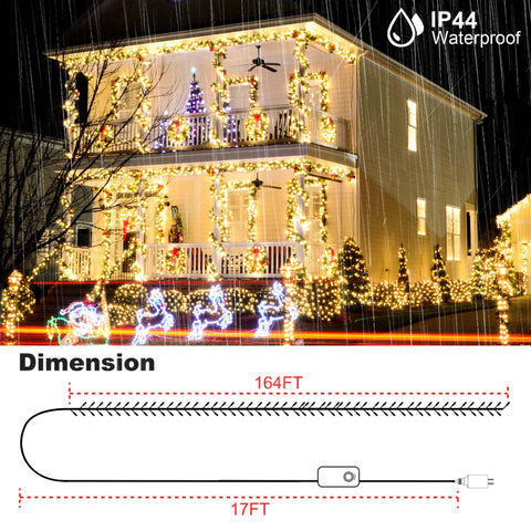 kemooie app-controlled LED string with precise colors and timing