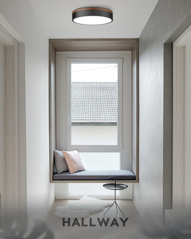 Dimmable fixture offering five color temperatures for versatile ambience.