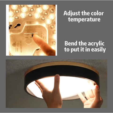 Easy installation saves time during ceiling mounting.