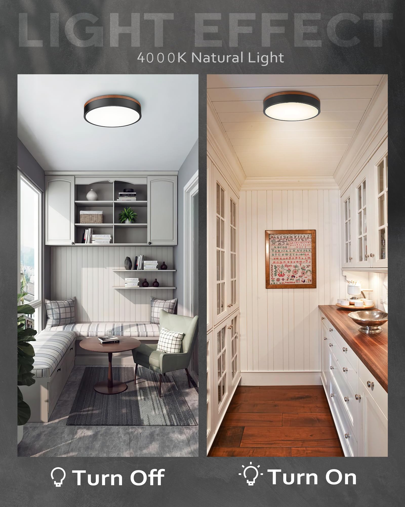 Suitable for kitchens, bathrooms, bedrooms, and hallways.