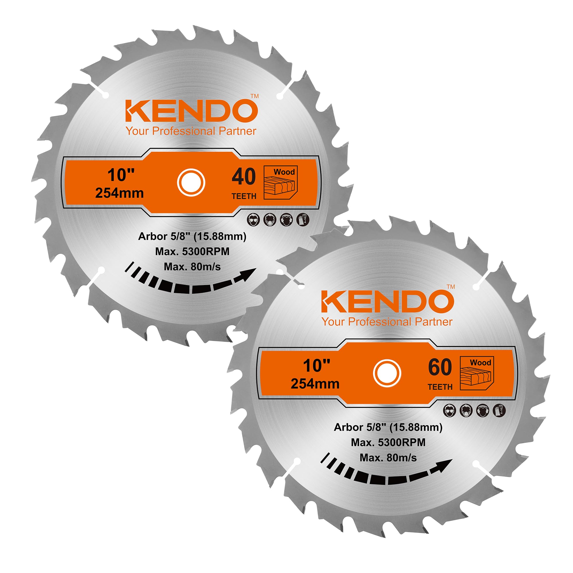 Kendo 10-inch 40T carbide blade overview for precise cross cuts