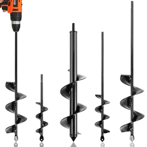 KENDO auger drill bit size 1.6x8.67 inches for quick bulb planting