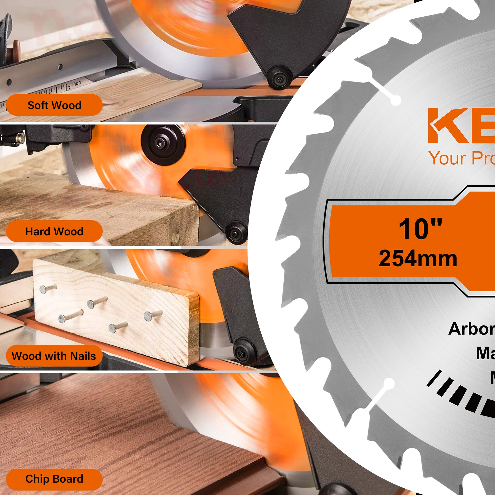 Kendo softwood cross-cut demo for smooth edge finish