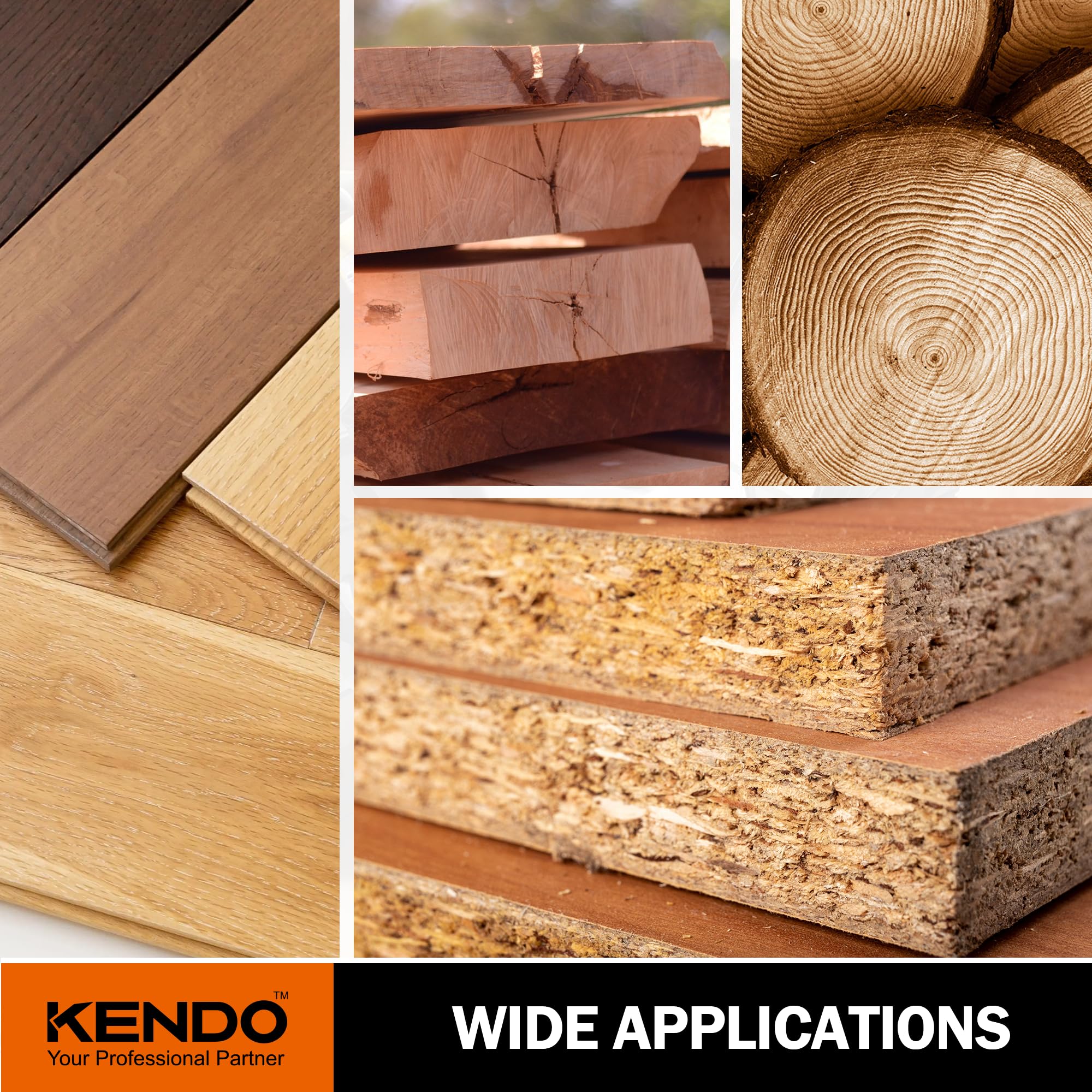 Kendo plywood and laminate cutting close-up with clean results